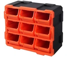 Lentyna su 9 atviromis dėžėmis smulkmenoms LT Tactix 79x37x35cm