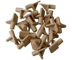 Lentynų laikiklis, plastikinis, D-5 mm, klevo sp., 20 vnt.