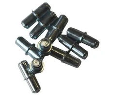 Lentynų laikiklis, plastikinis, D-5 mm, baltos sp., 20 vnt.