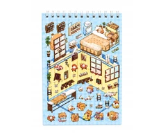 Letilo 3D Capybara Scrapbook Roombox DIY Mini House Miniatiūrinis namas x8