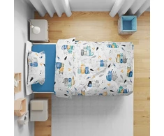 Letto Patalynė 100x160 + 40x60 DZIECIĘCA DO ŁÓŻECZKA BAWEŁNIANA 160x100 KOTY