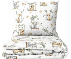Letto Patalynė 100x160 + 40x60 DZIECIĘCA DO ŁÓŻECZKA BAWEŁNIANA 160x100 SAFARI