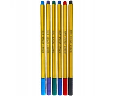 Leviatan D400 plunksniniai rašikliai, 6 spalvų rinkinys, 0.4mm