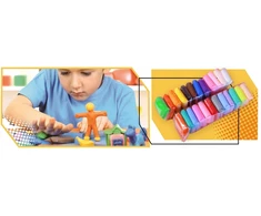 Lewer 96 Vnt. RINKINYS Plastilinas SENSO POLYMER CAY putplastis DOVANA VAIKAMS