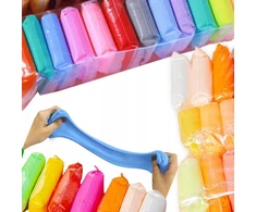 Lewer 96 Vnt. RINKINYS Plastilinas SENSO POLYMER CAY putplastis DOVANA VAIKAMS