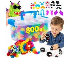 Lewer VELCRO CAP KŪRYBINĖS KALULĖLIAI VAIKAMS ŽAISTI DOVANŲ RINKINYS 800 vnt.