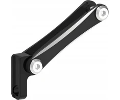 Lezyne E-Bike Aluminum Fork Mount šviesos laikiklis - juodas, aliuminis