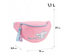 Liemens krepšys mergaitėms, reguliuojamas dirželis, rožinis Cinnamoroll Kite