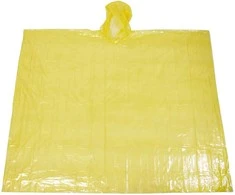 Lietaus pončas PE 127x203cm geltonas