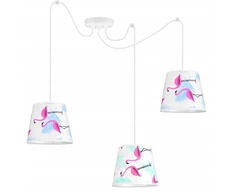 Light Home LAMPA WISZĄCA SUFITOWA LOFT DZIECIĘCA ABAŻUR PAJĄK