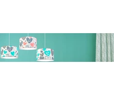 Light Home LAMPA WISZĄCA SUFITOWA LOFT DZIECIĘCA ABAŻUR LED