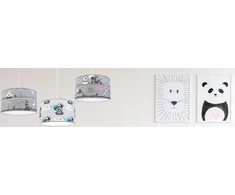 Light Home LAMPA WISZĄCA SUFITOWA LOFT DZIECIĘCA ABAŻUR LED