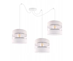 Light Home LAMPA WISZĄCA SUFITOWA ŻYRANDOL LOFT ABAŻUR PAJĄK