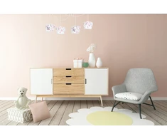 Pakabinamas šviestuvas Light Home LAMPA WISZĄCA SUFITOWA ŻYRANDOL LOFT ABAŻUR PAJĄK