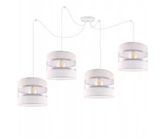 Light Home LAMPA WISZĄCA SUFITOWA ŻYRANDOL LOFT ABAŻUR PAJĄK