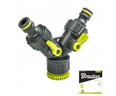LIME LINE trišakis 3/4''x 1/2'' su 2 vožtuvais LE-02221K
