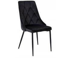 Gockowiak LINCOLN VELVET KĖDĖ, MINŠTA, Juodas VELVETAS, VALGOMOJE SVETAINEI