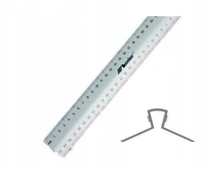 Linijka su laikikliu Leniar 15 cm metal anodowane aliuminio do rysowania