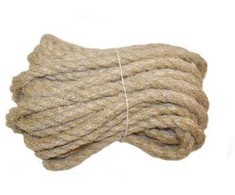 Lininė sukta virvė, 12 mm x 10 m, 0,95 kg