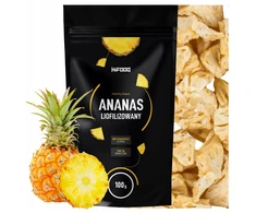Liofilizuoti ananasų vaisiai 100 g Traškūs Švieži Be priedų Vaisiai HiFood