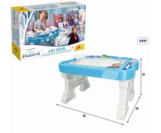Lisciani Frozen Ii kūrybinis rašomasis stalas su piešimo lenta ir priedais