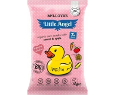 Little Angel Mažasis angelas ANGELINA KUKURŪZIŲ VERKIA Morka Obuolys EKOLOGIŠKAS BE GLITIMO