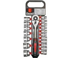 Lizdinių raktų komplektas BEAST PRO 1/2" 19 vnt.