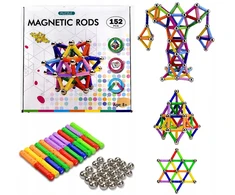 LOGIC 3D Neocube Magnetic Building Blocks Construction Balls rinkinys XXL 152 elementai