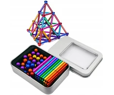 LOGIC MAGNETINIAI BLOKAI 3D NEOCUBE XXL KAMULIAI 8mm 126vnt magnetinis žaislas