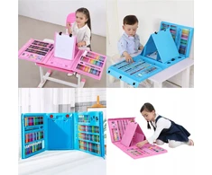 Logit Meno rinkinys su mini molbertu, 208 vnt. MĖLYNA