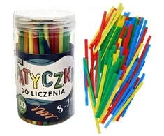LOOZZ Patyczki do nauki liczenia 100 vnt. w etui ŻYWE KOLORY