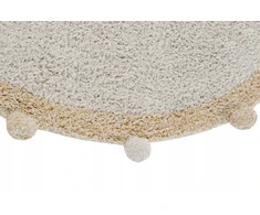Lorena Canals Skalbiamas medvilninis kilimas Bubbly Natural-Honey 120 cm