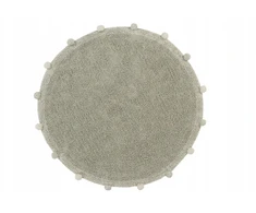 Lorena Canals Skalbiamas medvilninis kilimas Bubbly Olive-Natural 120 cm
