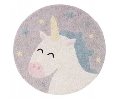 Lorena Canals Skalbiamas medvilninis kilimas Believe in Yourself Ø100cm