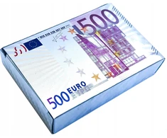 Lošimo kortos plastikiniai sidabriniai eurų pinigai