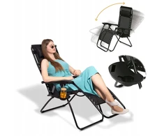 LOUNGER Garden Beach deginimosi fotelis Gravity Tadar Chair 66x160cm