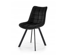 Bez Marki LOVI dygsniuota aksominė kėdė juoda - modernumas ir elegancija