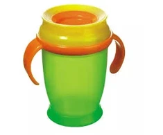Lovi Mini neišsiliejantis puodelis 210 ml žalias