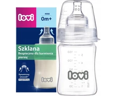 LOVI STIKLINIS BUTELIS KŪDIKIAMS 150ml 0m+