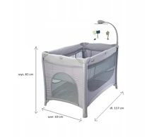Lovytė restful ap950 pilkas EUROBABY