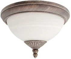 Pakabinamas šviestuvas Lubinis lauko šviestuvas Madrid IP43 Rabalux 2x60W E27 D33.5cm rudas/baltas
