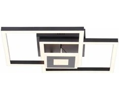 Lubinis šviestuvas Lubinis LED šviestuvas BRILLIANT BRAY, 22 W, 3000 K, 2900 lm, juodos sp, 40 x 40 x 9 cm