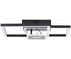 Lubinis šviestuvas Lubinis LED šviestuvas BRILLIANT BRAY, 22 W, 3000 K, 2900 lm, juodos sp, 40 x 40 x 9 cm