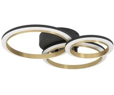 Lubinis šviestuvas Lubinis LED šviestuvas EGLO CALLIERA, 20 W 2500 lm 4000 K, juodos/aukso sp, 44,5x49x9,5cm