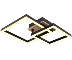 Lubinis šviestuvas Lubinis LED šviestuvas GLOBO BARD,15W,3000K,1550lm,medis/metalas,matin juodos sp,8x31x42cm
