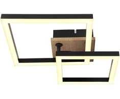 Lubinis šviestuvas Lubinis LED šviestuvas GLOBO BARD,15W,3000K,1550lm,medis/metalas,matin juodos sp,8x31x42cm