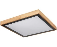 Lubinis šviestuvas Lubinis LED šviestuvas GLOBO Bruno, 24W, 3000/4500/6000K, 2400lm, medžio sp., 39x39x9 cm