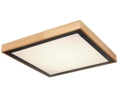 Lubinis šviestuvas Lubinis LED šviestuvas GLOBO Bruno, 24W, 3000/4500/6000K, 2400lm, medžio sp., 39x39x9 cm
