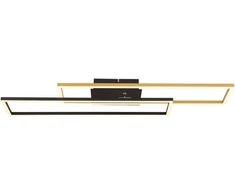 Lubinis šviestuvas Lubinis LED šviestuvas GLOBO DAKARI, 30W,3000K,3240lm,matinės juodos/aukso sp, 7,5x60x80cm