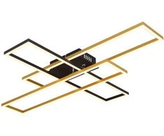 Lubinis šviestuvas Lubinis LED šviestuvas GLOBO DAKARI, 40W,3000K,4230lm,matinės juodos/aukso sp, 9,5x60x80cm